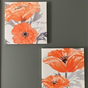 Wall Art (Lightweight, Orange, Easy to hang)